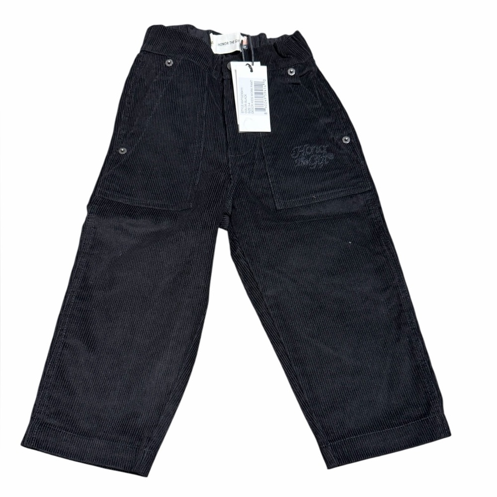 Honor The Gift‎ Kids Black Corduroy Work Pants Size 3–4 New With Tags